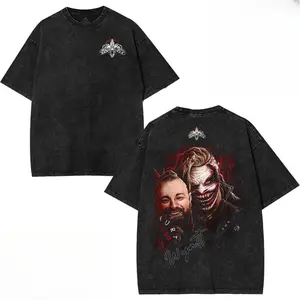 Bray Wyatt Wash T-Shirt, WWE Shirt, Graphic Tee, Unisex T-Shirt, men gifts Top Menswear Underwear Prints Seamless WWE Fan Clothing