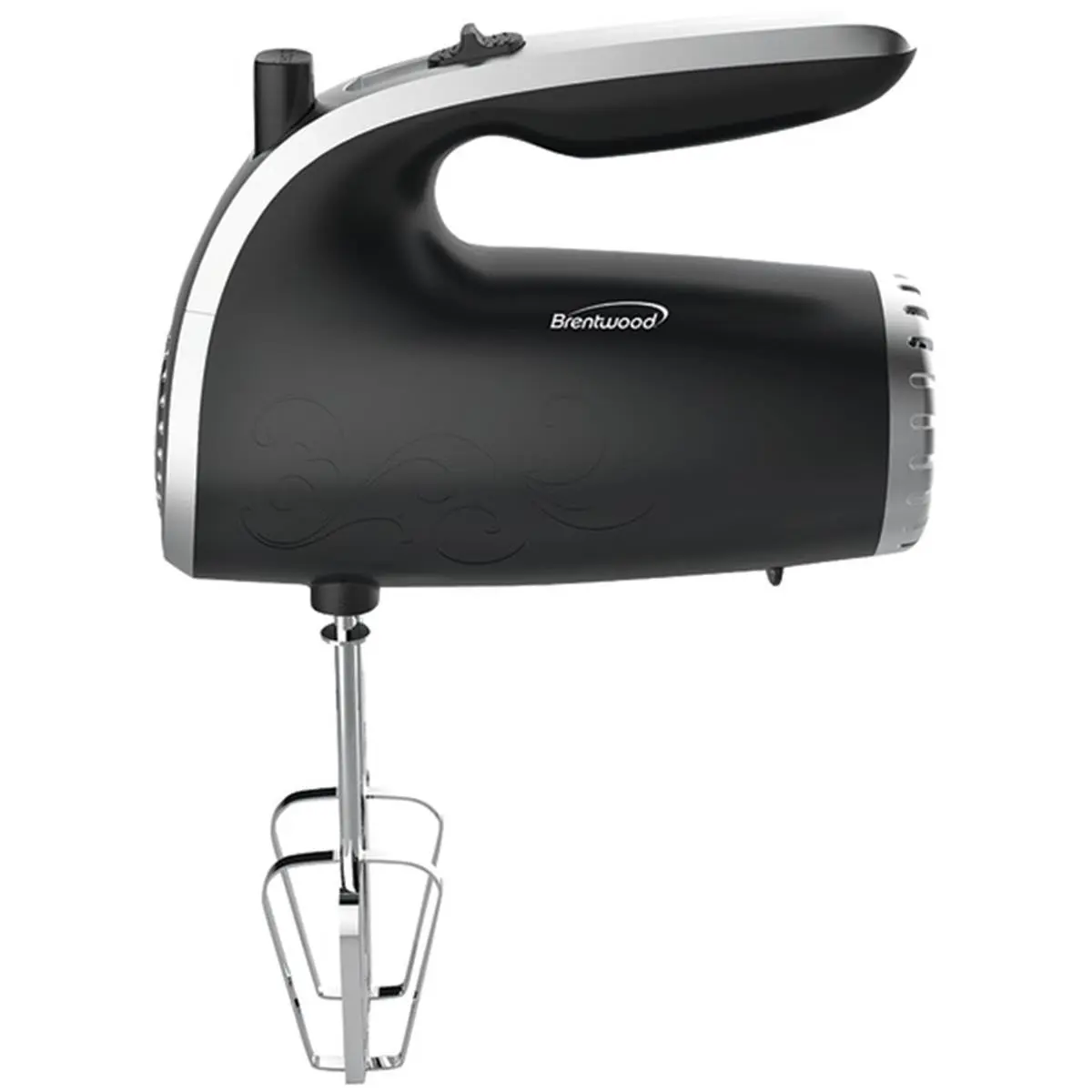 Brentwood Multi-Speed Corded Hand Mixer - Black, 1.65lb Lightweight, 150W Power Motor, Durable Dishwasher-Safe Beaters, Beater Ejection Button, Speed Control, cETL Approved Kitchen Appliance for Home Baking, Multi-Speed Hand Mixers