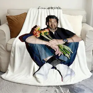 Casual Blanket Patrick Dempsey Abstract blanket Cozy Warm Throw Blanket Suitable for living room bedroom bed sofa picnic blanket