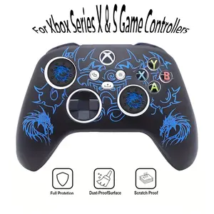 Laser-Engraved Silicone Cover for Xbox Series X/Series S Controllers, Perfect-Fit Gaming Joystick Accessory