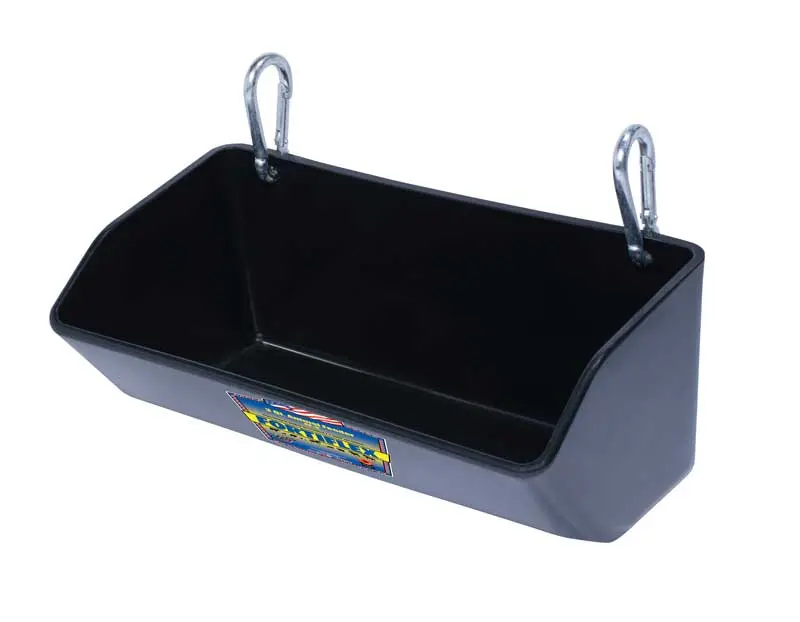 Fortiflex 3 Quart Animal Feeder – Hanging Livestock Feeder for Pigs, Goats & Sheep
