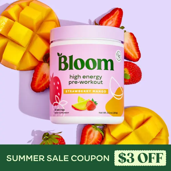 Bloom Nutrition High Energy Pre-Workout Powder (30 Servings) - Natural Caffeine, Amino Acids & Focus Support for Endurance Bloom Nutrition High Energy Pre-Workout Powder (30 Servings) - Natural Caffeine, Amino Acids & Focus Support for Endurance