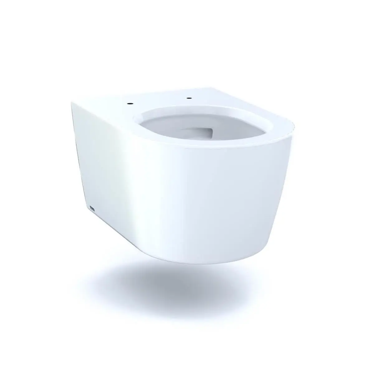 212 MAIN Wall-Hung Toilet Bowl - Modern Skirted D-Shape, Dual Flush (0.9 & 1.28 GPF), Universal Height, Cefiontect Coating, Cotton White, CT447CFG-01 RP Model