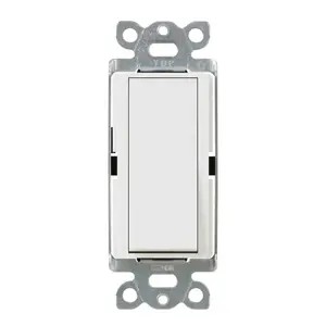 Lutron CA-3PS-WH Claro 3-Way Switch - 15A, 120/277V, White