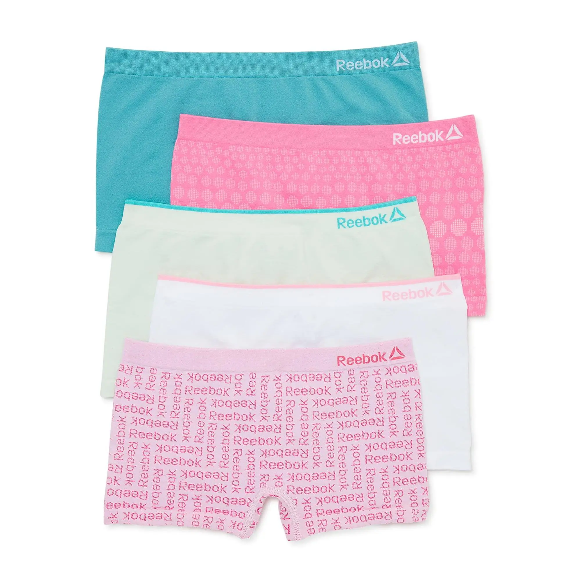 Reebok Girls Boyshorts Underwear, 5-Pack Reebok Girls Boyshorts Underwear, 5-Pack