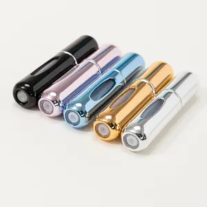 1/5 Pcs Compact Portable Perfume Spray Bottle Mini Refillable Travel Atomizer, Empty Spray Bottle for Travel and Outing, Random Color Options