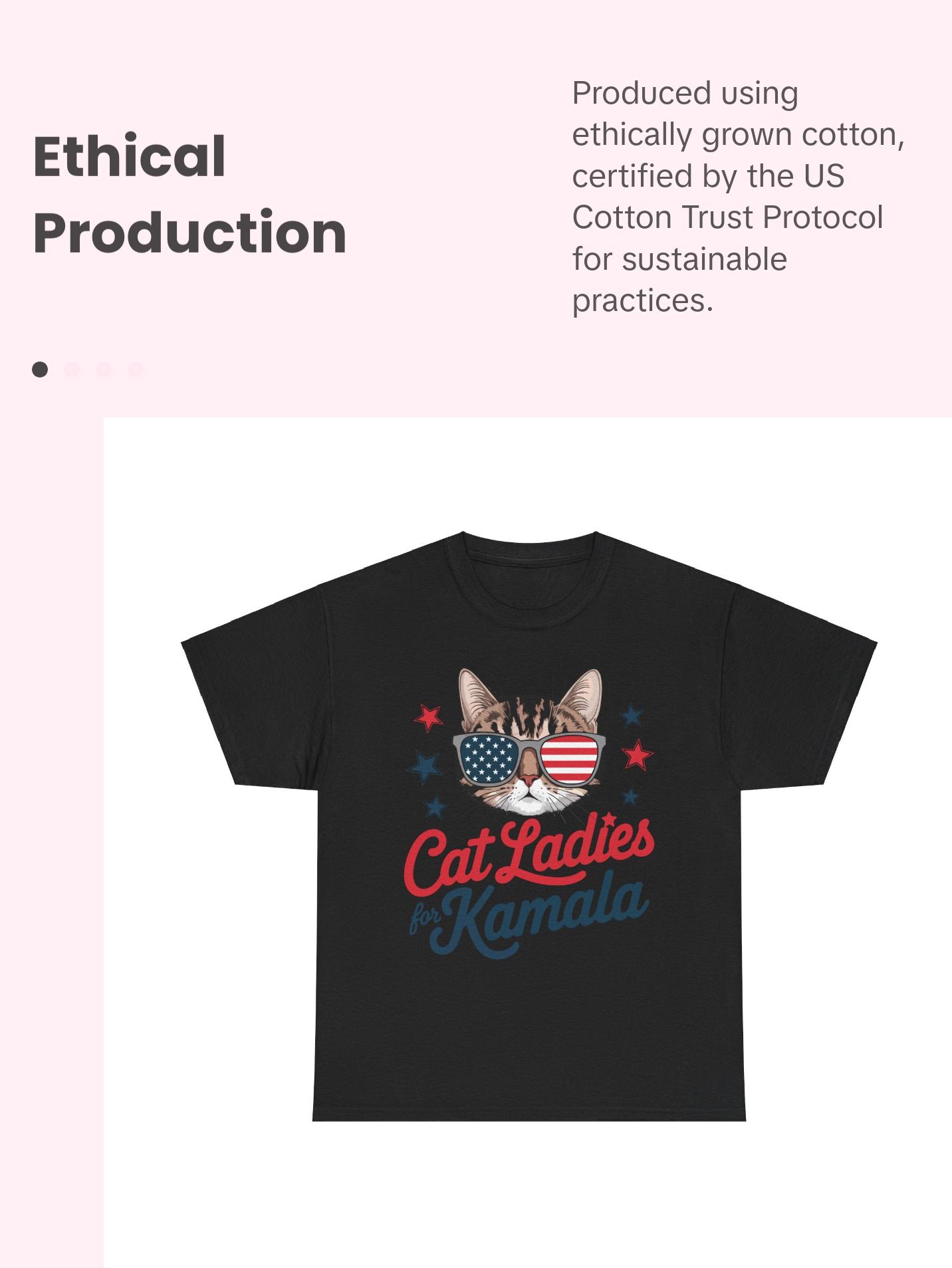 Cat Ladies for Kamala - Unisex Heavy Cotton Tee