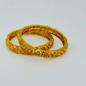 Gold plated bala/chura/bangles in set of 2