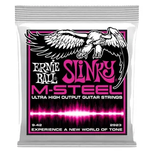 Ernie Ball Super Slinky M-Steel Electric Guitar strings 9-42