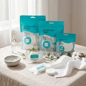 Compressed Towels Tablets All-in-One Disposable Towel Set for Travel Camping Hiking, Portable Travel Essentials, 20 Count Disposable Face Towels, 6 Count Disposable Towels, 1 Count Disposable Bath Towel