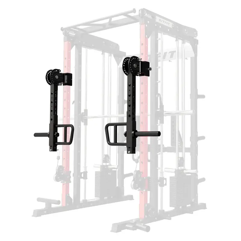 RITFIT LAM2 Lever Arm Attachment, Heavy-Duty Steel Functional Home Gym Accessory with Adjustable Arms, 300LB Capacity, and Aluminum End Caps - For Unisex Strength Training on M2 Racks, Home Gym Equipment, Lat Pulldown Attachment, Workout