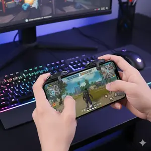 Upgrade Your Mobile Gaming with Premium Trigger Kit: High Sensitivity ABS Buttons for Rapid Fire, Ergonomic Design Boosts Aim Precision. Easy Install on iOS/Android. Dominate FPS & Battle Royale Games. Smooth Operation, Faster Reaction. Game Night Gadget