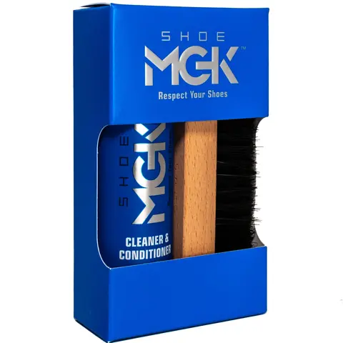 Shoe MGK Starter Shoe Cleaner Kit for White Shoes, Sneakers, Leather Shoes, Suede Shoes, and more Footwear- Shoe Cleaner & Conditioner with Brush Comfort Tactical