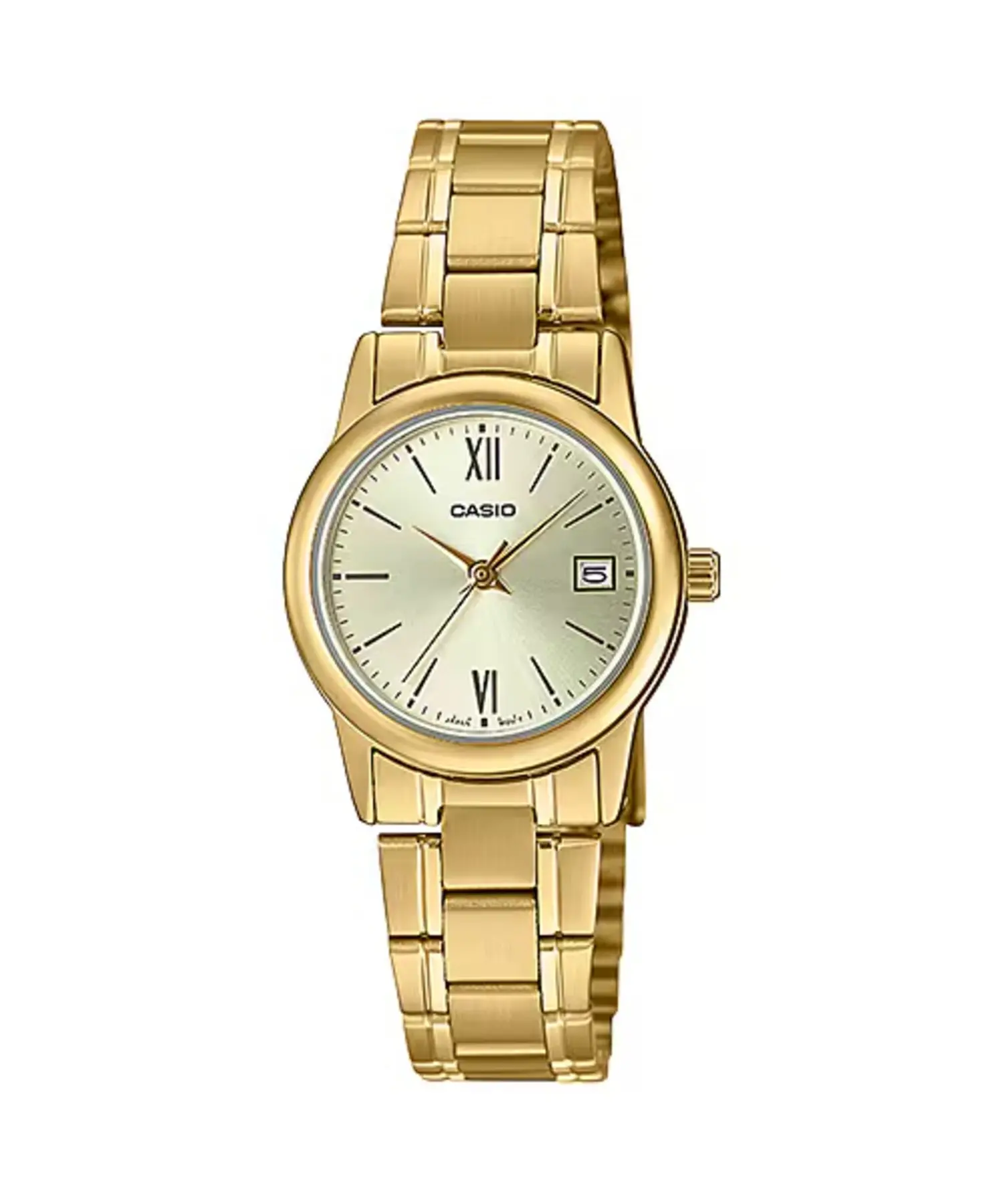 Casio Women’s Gold Watch with Champagne Dial - LTP-V002G-9A
