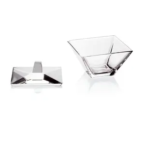 212 MAIN Square Form Candy Box with Cover, Dishwasher-Safe Containers, Ideal for Everyday Office & Gift Use