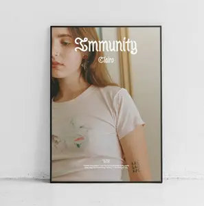 Clairo  Immunity  Album Tracklist  Poster Print  Minimal  Wall Art  Apartment Posters  Bedroom Posters