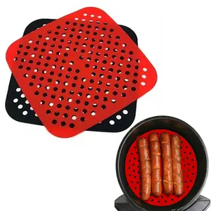 Reusable Non-Stick Baking Mat, High Temperature Resistant, Anti-Slip Oil-Proof, Universal Air Fryer Oven Pad, Air Fryer Accessories, Multi-Scene Baking Tray
