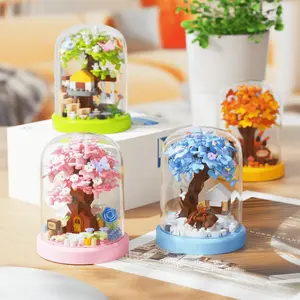 1pc Four-Season Treehouse DIY Micro Particle Building Blocks, Romantic Home Decoration — an original gift idea for holidays, Valentine's Day, Mother's Day, Christmas, Father's Day, or as a desktop ornament.