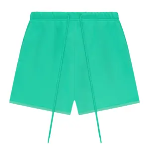 Sweatshort Mint Green Cotton Drawstring Shorts - Men's Comfortable Casual Shorts with Drawstring Waist and Side Pockets for Everyday Wear