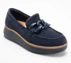 Clarks Collection Leather/Textile Loafers - Zylah May