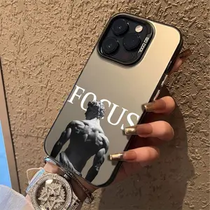 New Silver Phone Case, Compatible with for iPhone 17 Pro Max Phone Case 17 Air 16 E 15 Plus 14 13 12 11 X XS XR 7 8 Plus Samsung Galaxy S21 22 23 24 25 ULTRA FE Plus, Full Lens Protection Soft Tpu Cover