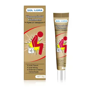 SOL LORA Hemorrhoids Relief Cream for Men & Women 20g Natural Ingredients Non-Greasy Easy to Carry Relieves Swelling Itching Bleeding Pain and Burning