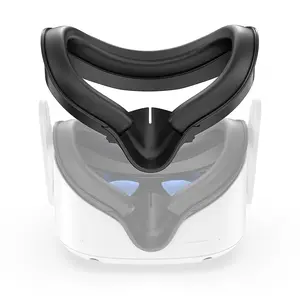 Face Cover Pad for Oculus Quest 2, 1 Count Sweatproof PU Leather Face Cushion Pad, Console Accessories, VR Accessories for Meta Quest 2, VR Stock Accessory