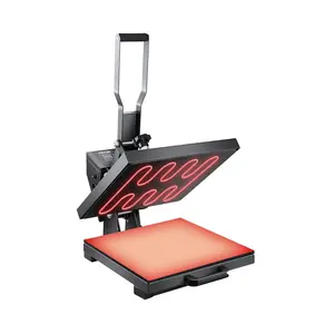 fathersdaygift VEVOR Heat Press, 15x 15 inch Heat Press Machine for T-shirts, Fast and Even Heating, Easy to Use, High Pressure for Digital Industrial-Quality Sublimation Printer for Transfer Vinyl, T-shirt, Black