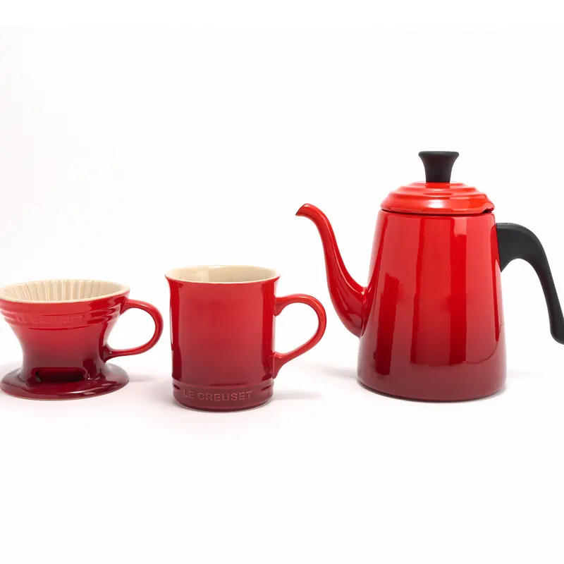 Le Creuset Pour-Over Gooseneck Kettle w/ Cone & Mug Set