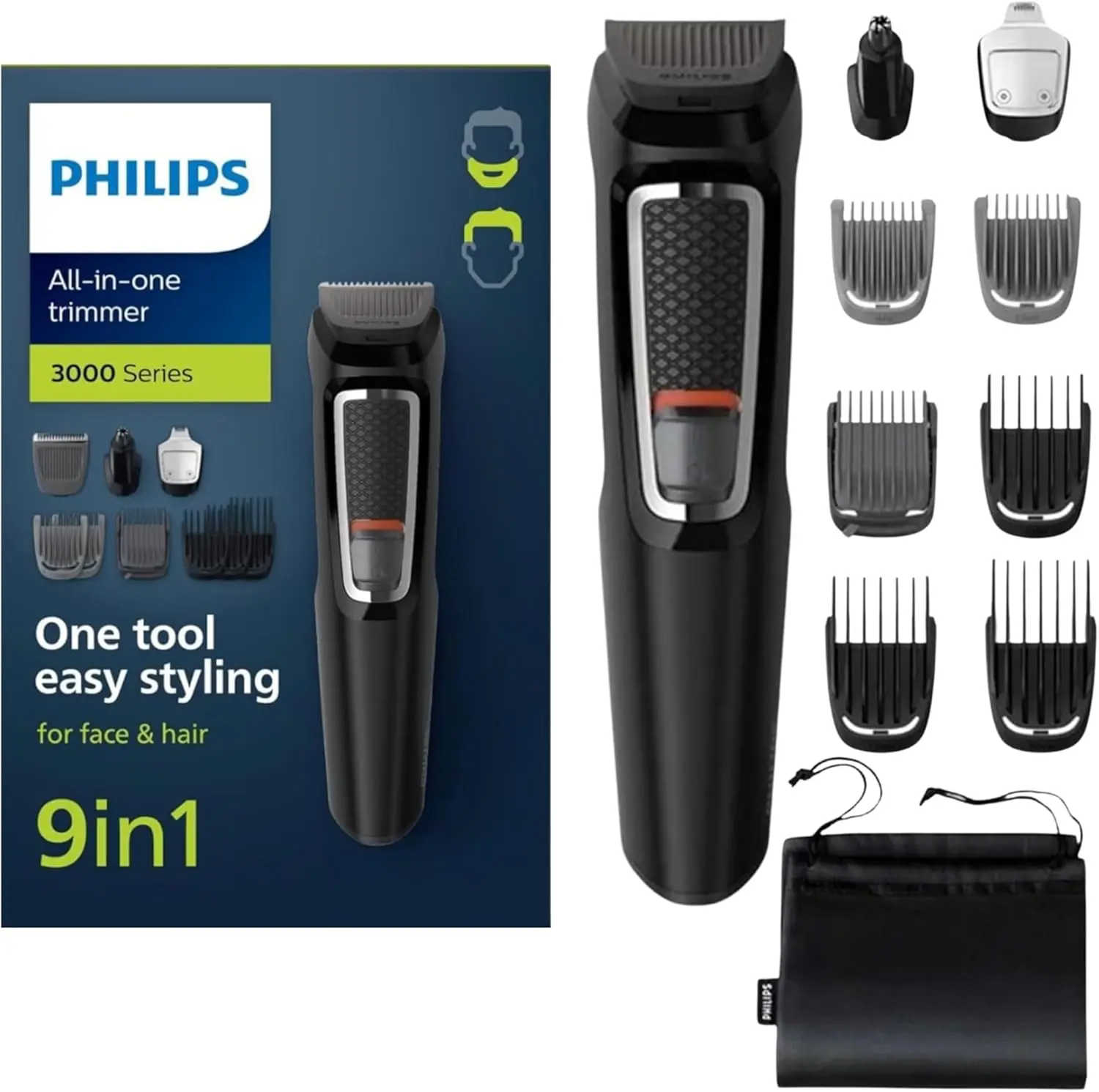 Philips Waterproof Beard Trimmer 7000 Series with Self-Sharpening Blades - BT7670/40