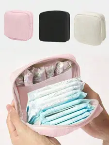 Sanitary Napkin Storage Bag, Portable Cosmetics Lipstick Holder, Makeup Organizer Pouch, Travel Cosmetic Bags, Large Capacity Waterproof Fabric, Ideal for Travel & Daily Use