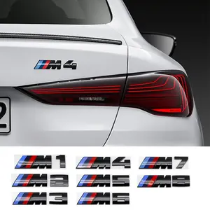 Bmw Car Trunk Emblem Sticker, M Series Logo Decal, Waterproof Sunproof Wear-Resistant Scratch-Proof, Strong Adhesive, Fits M1-M8 Models