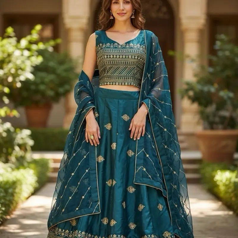 Lehnga choli . Contact us for your custom lehnga . Call 646-701-1531