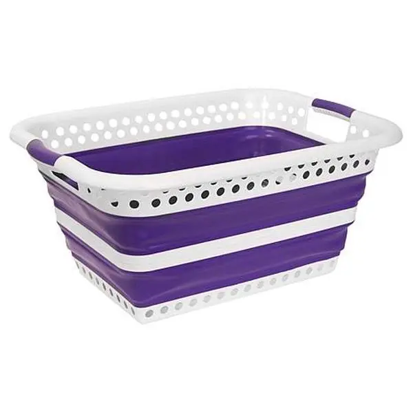Joy Mangano Joy CleanBoss Collapsible Luxe & Sturdy Laundry Basket