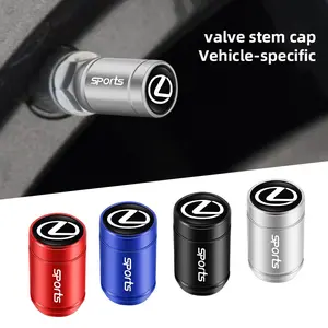 4pcs Aluminum Alloy Styling Car Wheel Tire Air Valve Caps For Lexus F-SPORT ES RX NX LS UX LM LX GX LC RZ IS CT GS RC HS SC TX LBX IS300 RX350 LS500 LX600 NX260 CT200 Auto Parts