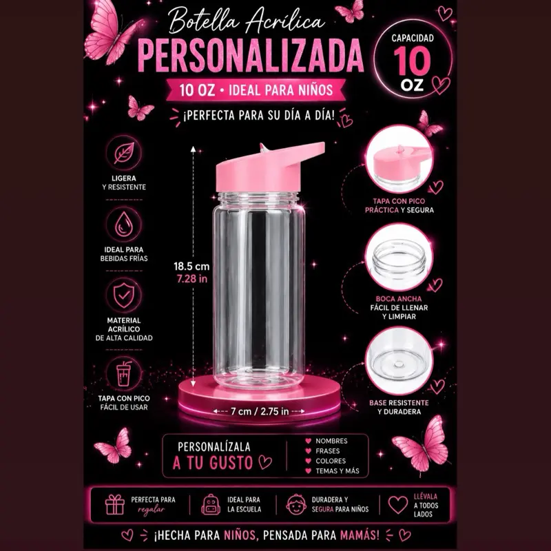 10 oz Kids Snow Globe Tumbler | Personalizado en Live | Personalized Live