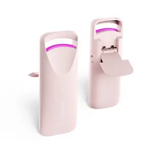 Heated Eyelash Curler Electric with Heat Sensitive Silicone Pad Type-C Rechargeable Mini Lash Curler 8s Fast Heating 24hrs Long Lasting Lash Lift to Style Natural Eyelashes