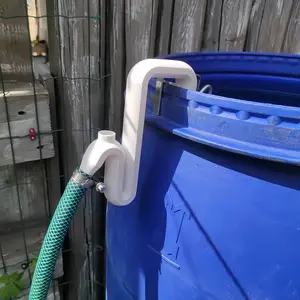 Rainwater Transfer Overflow Kit, Self-Siphon Hose Set, Easy Automatic Drainage and Filling, Emergency Flood Prevention, Fish Tank, Pool