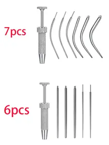 Piercing Taper Ball Grabber Tool Set, 14g-20g Stainless Steel, Flat Back Earring Applicator, Ear Nose Eyebrow Tongue Navel Lip