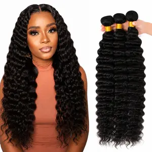 Brazilian Virgin Soft Human Hair Bundles, Natural Black Weave Extensions, Full Volume Look