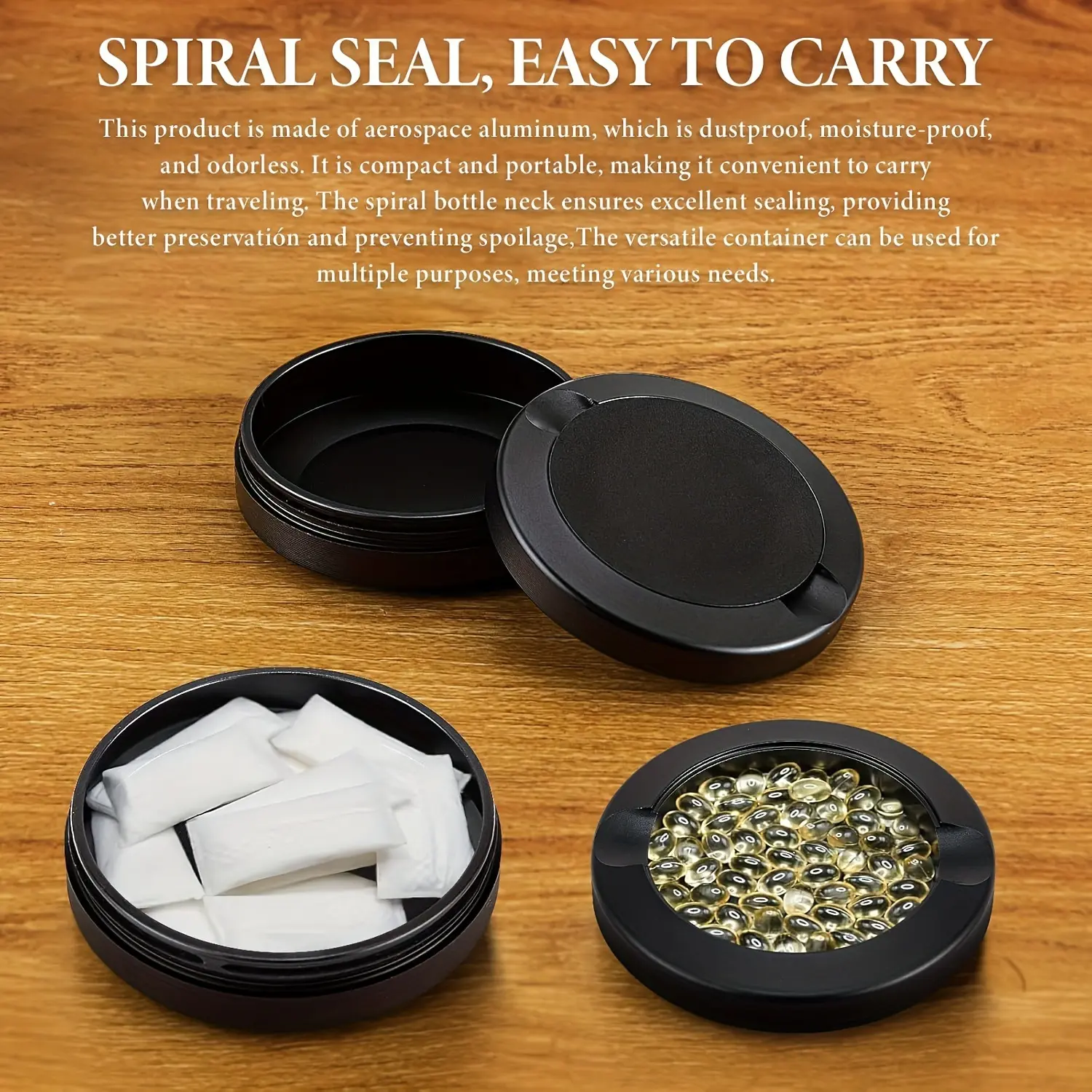3.0 | Metal Can | Metal Container | Pouch Container | Small Storage Tin | EDC (Gunmetal Gray)