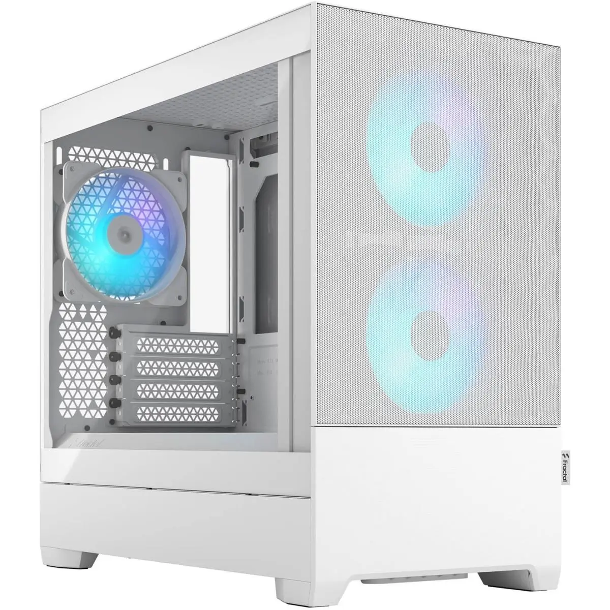 Fractal Design  Pop Mini Air RGB Mid Tower Tempered Glass Computer Case, White