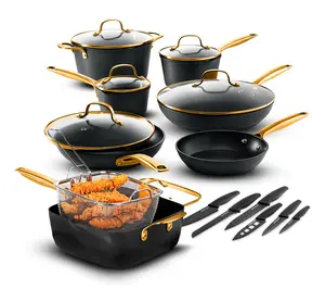 Granitestone Armor Max Gold 20 Piece Cookware and Bakeware Set