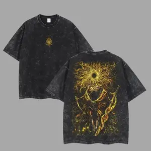 Midra Lord of Frenzied Flame Elden Ring 2.0 Retro Limited Vintage Lightweight Cotton Washed Tee with Full Size - Perfect Gift for Game Fans and Lovers comfort color shirts