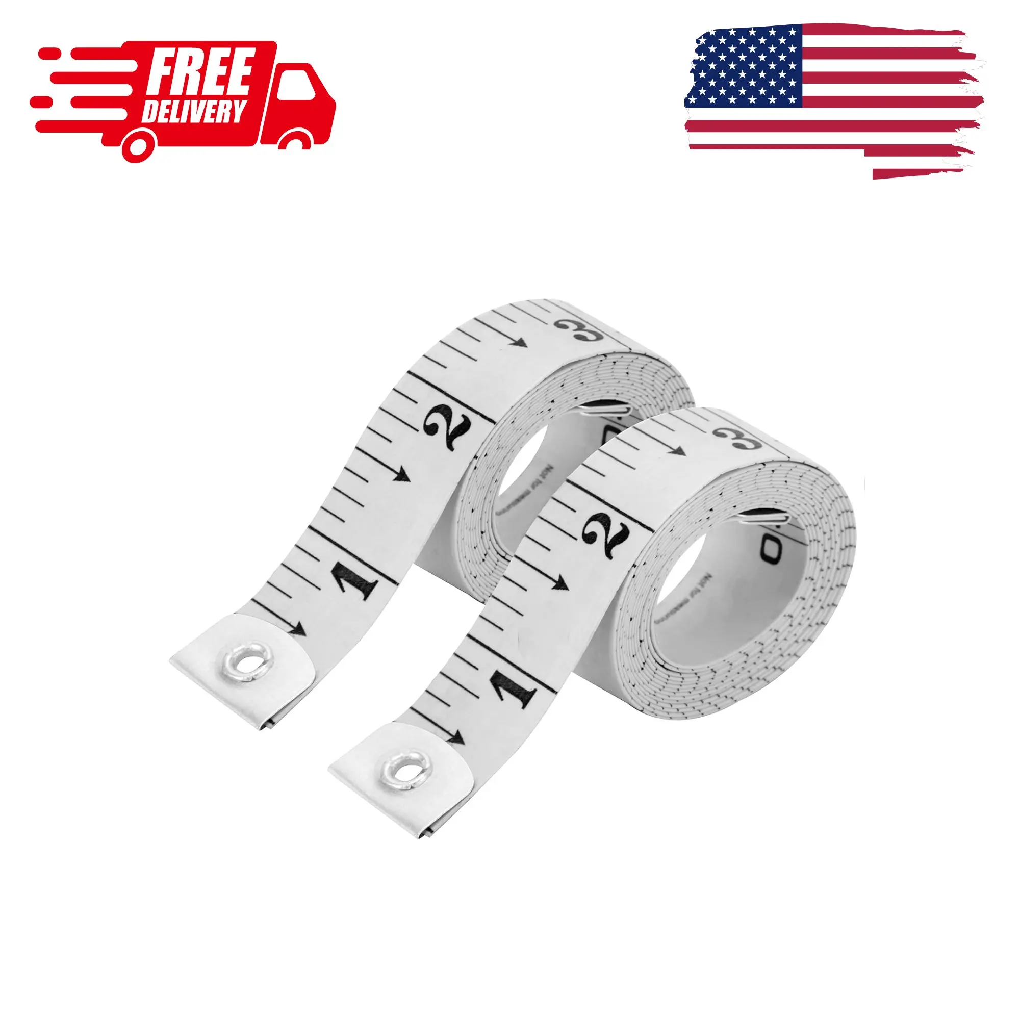 Flexible Tape Measure, Accurate Dual Scale Standard & Metric Measurements Tape