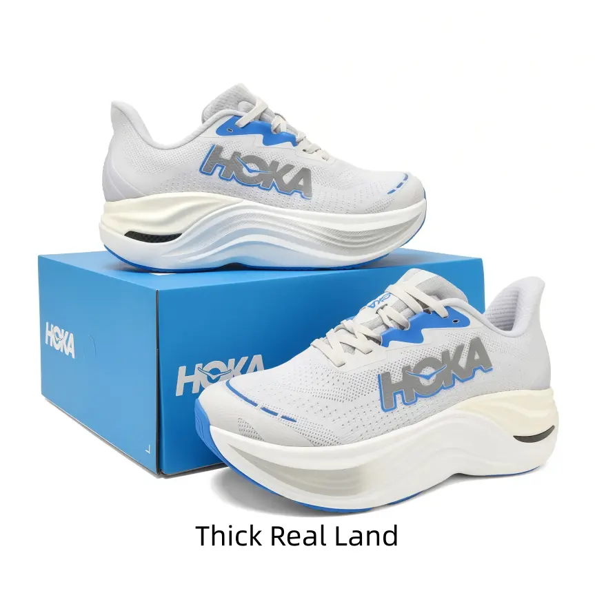 Performance fitness running footwear featuring shock absorbing layered midsole, thin woven upper keeps feet light without restraint, durable edge traction prevents slipping on pavement for all seasons outdoor sports use.
