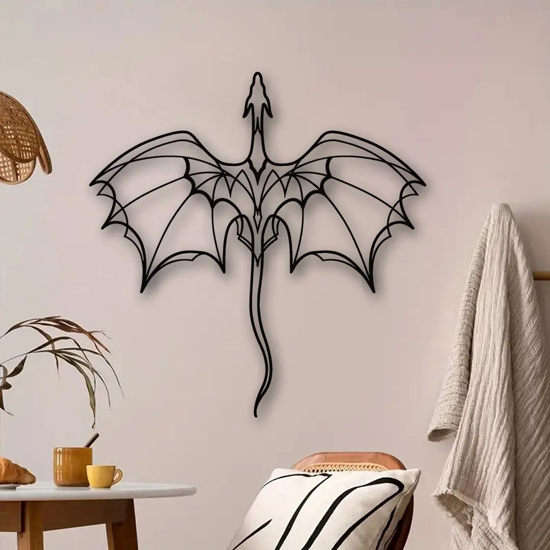 Dragon Pattern Wall Art, Unique Artwork, Modern Art Design, 3 Counts/set Metal Wall Decor, Wall Hanging Decor for Home Living Room Bedroom, Home Decor, Room Decor, Hangable, Home Decor Products, Decoration Items