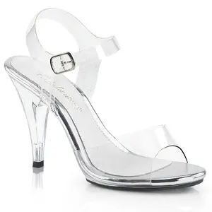 4 Inch Heel CARESS-408 Clear