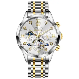 Exclusive Gift for Special Men OLEVS Men's Automatic Watches,Big Dial Self-Winding Watches Mechanical Men's