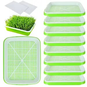 Microgreens Sprouter Tray Hydroponic / Sprouting Tray For Sprout Horticultural Hydroponic Systems Tray Garden Nursery Potted
